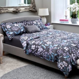 An Image of The Willow Manor Egyptian Cotton Sateen Double Duvet Set Kaleidoscope Floral