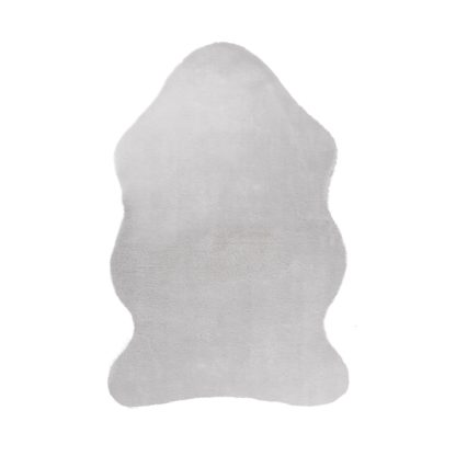 An Image of Supersoft Single Pelt Faux Fur Rug Grey