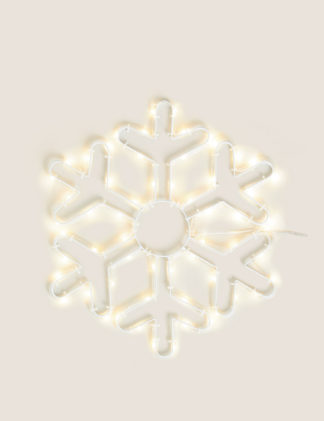 An Image of M&S Light Up Snowflake Room Decoration