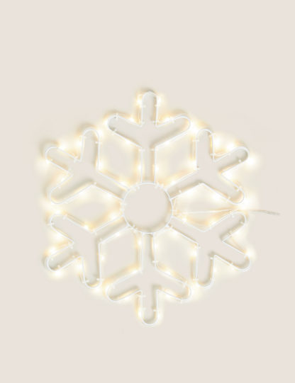 An Image of M&S Light Up Snowflake Room Decoration