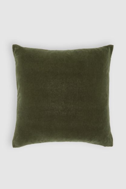 An Image of Washed Velvet Feather Filled Cushion
