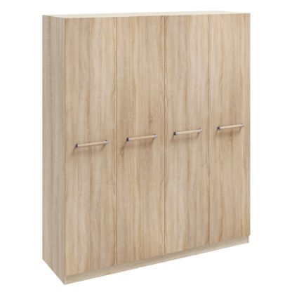 An Image of Hampton 3 Door Wardrobe Brown