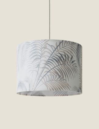 An Image of M&S Palm Print Lamp Shade