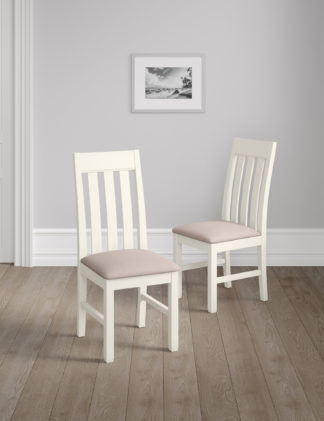 An Image of M&S Set of 2 Padstow Fabric Dining Chairs