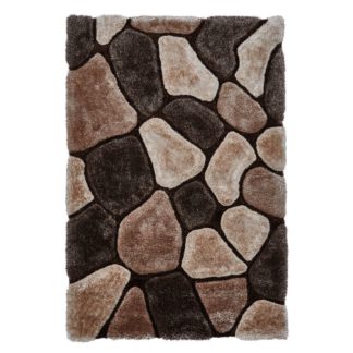 An Image of Noble House Pebbles Rug Brown