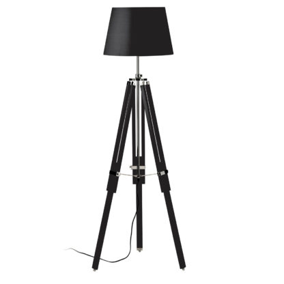 An Image of Jasper Black Tripod Base Floor Lamp