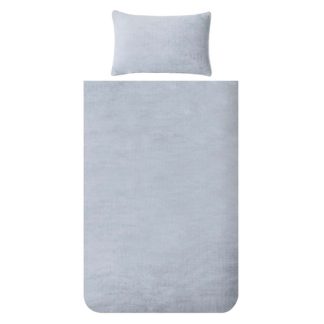 An Image of Snuggle Fleece Bedding Set - Vapour - Single