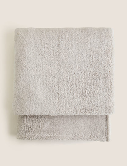 An Image of M&S Fleece Sparkle Throw