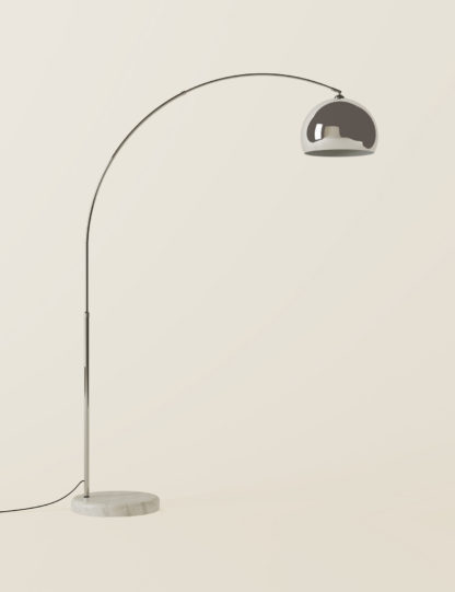 An Image of M&S Finley Curved Floor Lamp