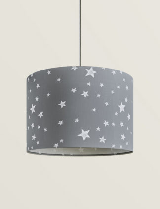 An Image of M&S Star Print Ceiling Lamp Shade