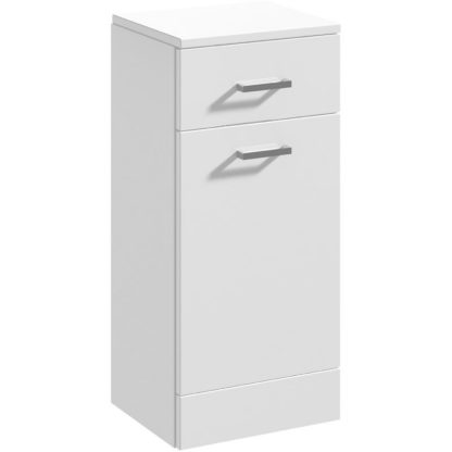 An Image of Balterley Orbit 300x300mm 4 Drawer Unit - Gloss White