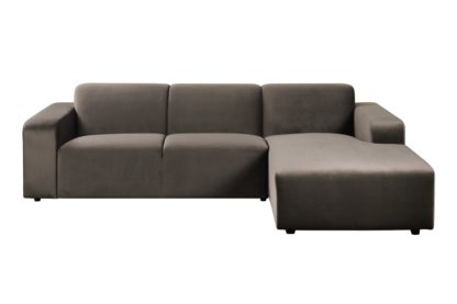 An Image of Pebble Right hand Corner Sofa – Carbon