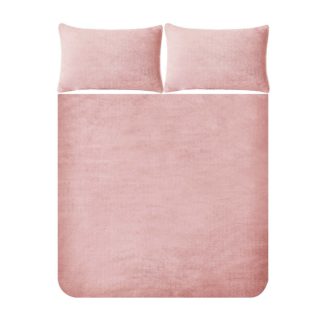 An Image of Snuggle Fleece Bedding Set - Blush - King