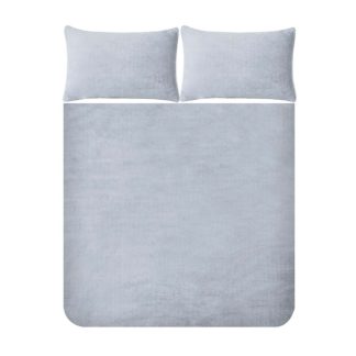 An Image of Snuggle Fleece Bedding Set - Vapour - Double