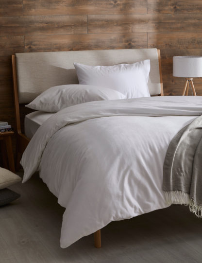 An Image of M&S Pure Brushed Cotton Bedding Set