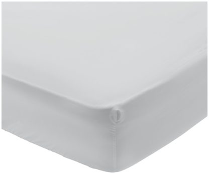 An Image of Argos Home 400TC Egyptian Cotton 30cm Fitted Sheet - Single