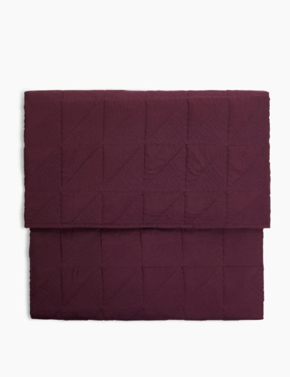 An Image of M&S Abstract Quilted Throw