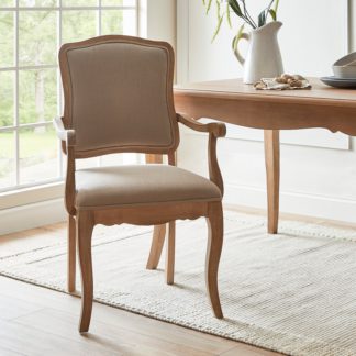 An Image of Giselle Carver Dining Chair Natural