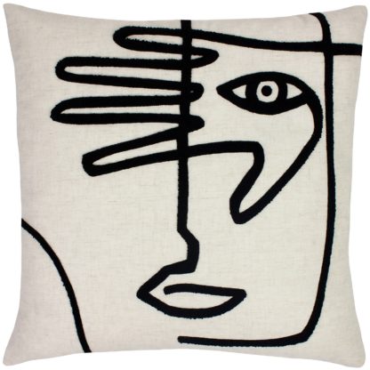 An Image of Window Check Cushion - 43x43cm - Rose