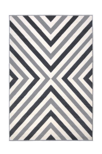 An Image of Homemaker Pastel Stripe Rug - 160x230cm - Multicoloured