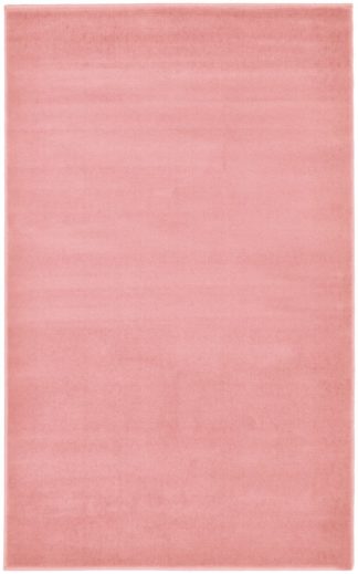 An Image of Maestro Plain Short Pile Rug - 80x150cm - Pale Pink