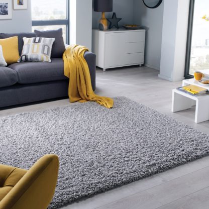 An Image of Slumber Shaggy Rug Slumber Ochre