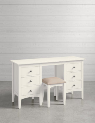 An Image of M&S Hastings Ivory Dressing Table & Stool