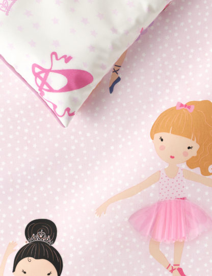 An Image of M&S Pure Cotton Ballet Dancer Bedding Set