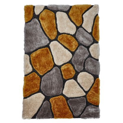 An Image of Noble House Pebbles Rug Brown