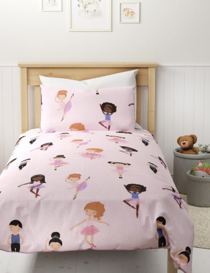 An Image of M&S Pure Cotton Ballet Dancer Bedding Set