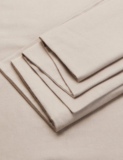 An Image of M&S Pure Brushed Cotton Bedding Set