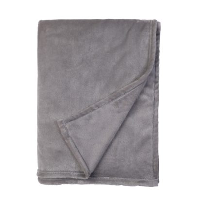 An Image of Fleece Throw Grey 150x200cm