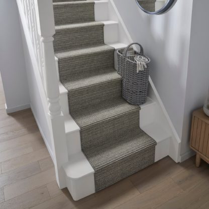 ab4ed47a4c0db9bd1c61be52d01091be0278989d3b19811764cae77efbb8ac97.jpg An Image of Eleni Washable Stair Runner Eleni Grey
