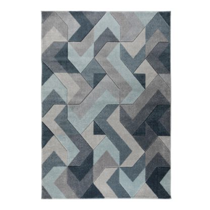 b051b7da81fb52b7c504f64fcfc6dacf5ddcea3a78e4aae11a414ca2eb04bb12.jpg An Image of Hand Carved Aurora Geometric Rug Aurora Denim