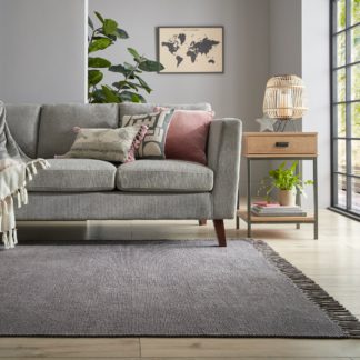 An Image of Quinn Chenille Rug Grey