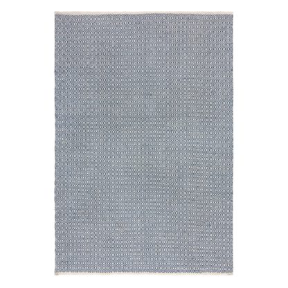 An Image of Diamond Weave Rug Grey and White
