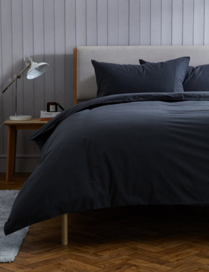 An Image of M&S Pure Brushed Cotton Bedding Set