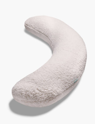 An Image of M&S Kally Sleep Cream Fleece Body Pillow, Cream