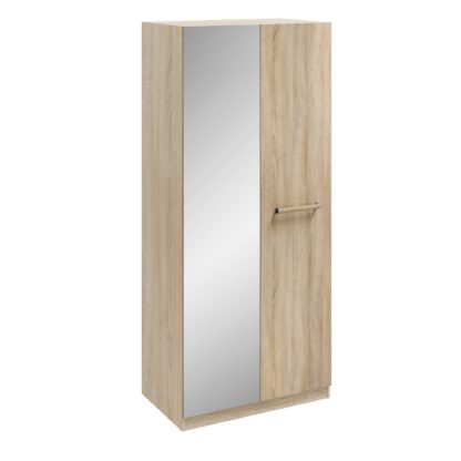 An Image of Hampton 3 Door Wardrobe Brown