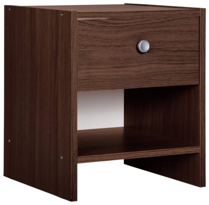 An Image of Argos Home Seville 1 Drawer Bedside Table - White