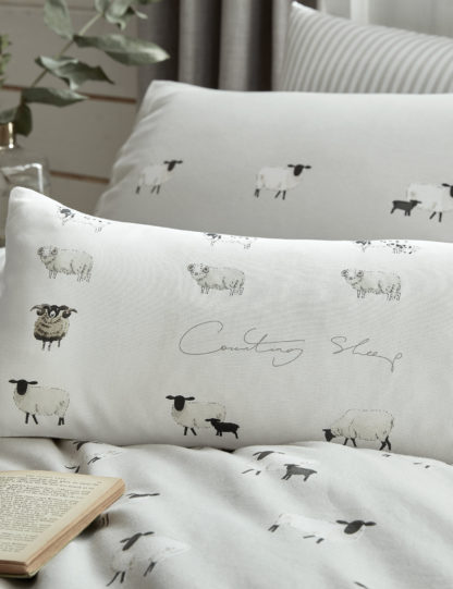 An Image of M&S Sophie Allport Counting Sheep Bolster Cushion