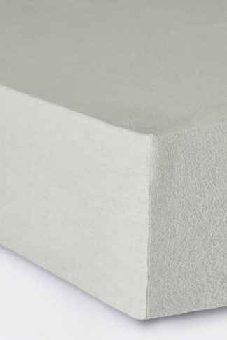 An Image of Brushed Double Fitted Sheet