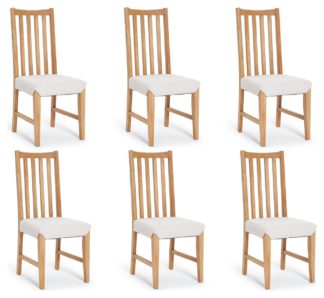 An Image of Habitat Rosmond Wood Dining Chairs - Oak