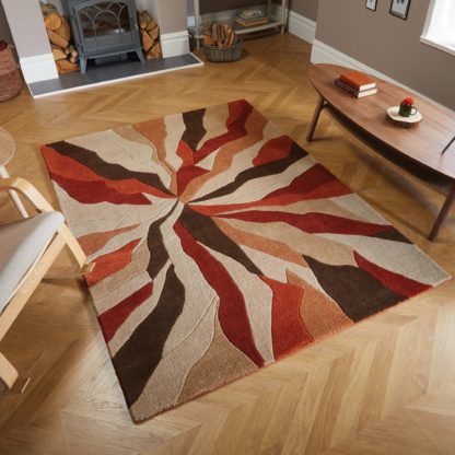 ce30ff5342264623ef1c645dd1e1e694a45ff7ed7e82e49667c8b3e20405bb0b.jpg An Image of Infinite Splinter Rug Ochre