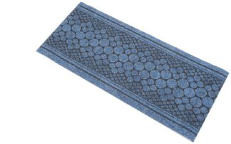An Image of Pebbles Print Indoor Cut Pile Runner - 67x150cm - Blue