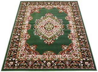 An Image of Maestro Traditional Rug - 60x110cm - Green.