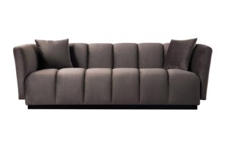 An Image of Herbie Three Seat Sofa - Carbon