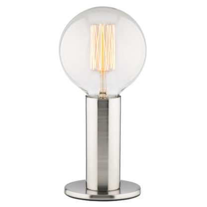 An Image of Asha Satin Nickel Table Lamp