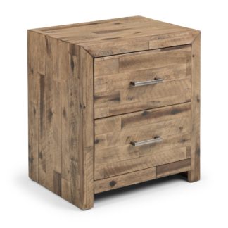 An Image of Hoxton Oak 2 Drawer Bedside Table