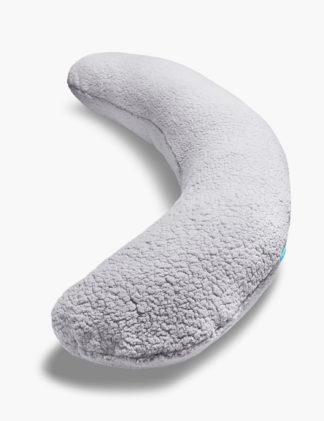 An Image of M&S Kally Sleep Grey Fleece Body Pillow